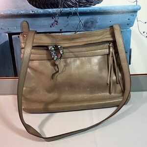 HOBO Leather Crossbody Bag with coordinating bracelet